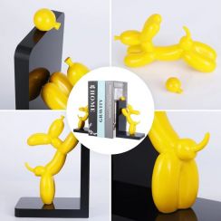 3 Pairs Modern Resin Balloon Dog Decoration Bookends