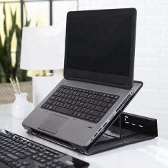 3Pcs Metal Mesh Monitor Laptop Stand