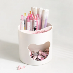 24Pcs Multifunctional Desk Plastic Pen Holder