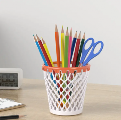 30Pcs Desktop Plastic Mesh Pen Holder